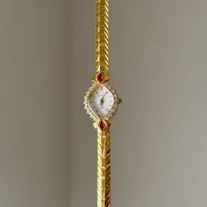 Accessories | Elegant 18k Gold Plated Diamond Bracelet Watch  display picture 1